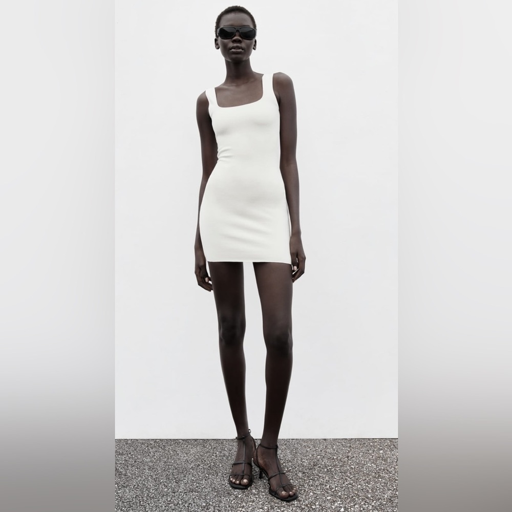 Strech Knit Short Fitted Dress